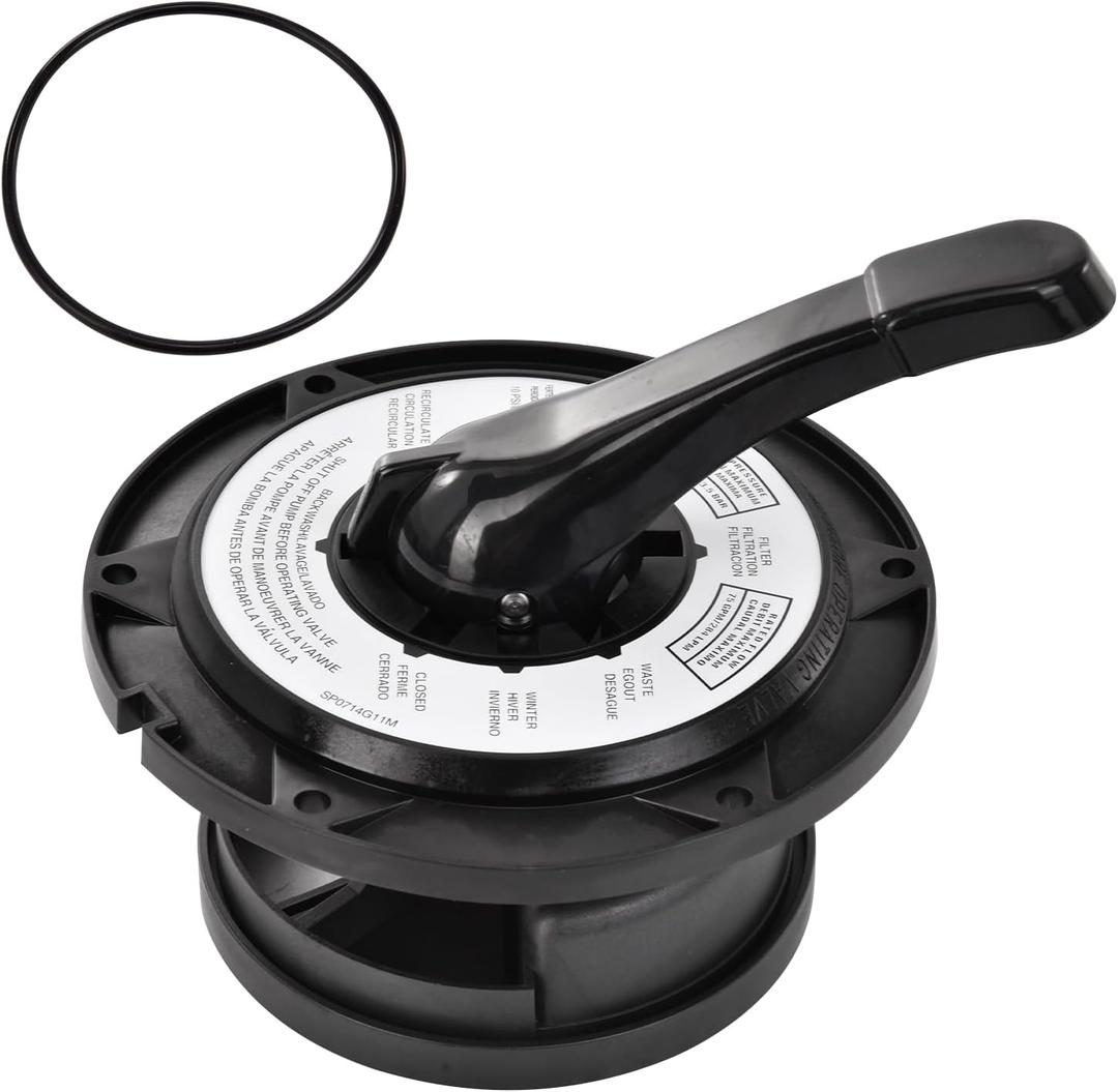 SPX0714BA Key Cover and Handle Assembly with O-Ring Replacement Compatible Compatible with Hayward SP0714T Top Mount Multiport Valves and Pro Series Side & top Mount Sand Filter S210S, S220T2