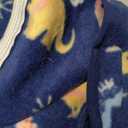 ROZKITCH Dog Winter Coat Soft Dog Fleece Pajamas, Pet Windproof Warm Cold Weather Jacket Vest with Reflective Zipper, Jumpsuit Apparel Outfit Clothes for Medium Dog Dinosaur M