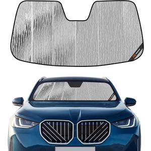 Pigenius Windshield Sun Shade for BMW X3 (G45) 2025-2026, Fits xDrive30 M50, Reversible Silver/Black