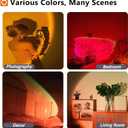 LED Sunset Lamp Projector,Multicolor Changing with USB Port,Sunset Light 180Rotation for Room Decor,Sunset Lamp for Bedroom,Photography Party,Tiktok Live,Gift for Halloween, Christmas