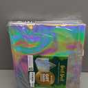 Nush Nush Iridescent Gift Bags XL - Set of 12 Reusable Holographic Extra Large Gift Bags with Handles - Party Favor Bag for Birthdays, Bachelorette, Weddings, Holidays, Valentines - 15.5W x 6D x 12H