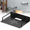 Floating Shelf For Projector Aluminum Alloy, Wifi Router Wall Mount Shelf, Cable Box Shelf For Wall Mounted Tv, Dvd Player Shelf, Shelf For Projector Above Bed, Floating Shelves For Game Consoles/AV (W: 11.2''-1pcs)