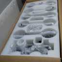 Ceiling Fans with Lights 36" Chandelier Fan Vintage Low Profile Ceiling Fan with Light and Remote 10 Lights Crystal Large Fandelier Light Fixture for Living Room Dining Room Hotel Foyer