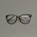 Gaoye Blue Light Blocking Glasses - Trending Round TR90 Frames, Metal Arms, UV400 Protection - Matching Soft Case (*1-tea Leopard/Transparent Lens)