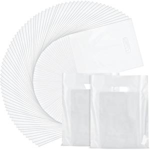 Kosiz 1000 Pcs Plastic Merchandise Shopping Bags Bulk for Small Business 9 x 12 in Goodie Retail Bag with Die Cut Handles Party Favor for Grocery Holiday Boutique Stores Birthday Gift(White)