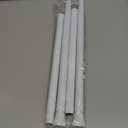 MEXAU Shower Curtain Rod 45-77 Inch White Shower Rod 7/8" Tension Curtain Rod Adjustable Curtain Rods No Drilling Shower Tension Rod Shower Curtain Tension Rod for Bathroom Windows Doorways