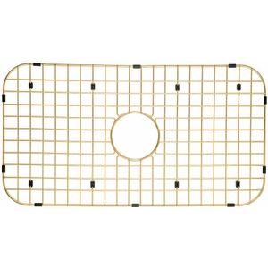 Starstar Sinks Protector Matte Gold 304 Stainless Steel Kitchen Sink Bottom Grid, Rack (27-3/16 L x 14-5/16 W)