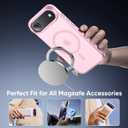 Tigowos Magnetic for iPhone Air Case Fits MagSafe 16FT Drop Resistant Matte Skin Feeling Back Cover Shockproof Slim Fit for iPhone 17 Air Phone Case 6.5 inch,Light Pink