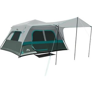 8 Person Instant Cabin Tent, Easy 60 Second Setup Family Tents for Camping, Pop up Camping Tent, Large Waterproof Tents for Outdoor Camping, Spacious Interior, Upgraded Ventilation