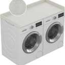 No-Installation HDPE Washer Dryer Countertop, Washer and Dryer Topper Covers for The Top, Laundry Countertop Laundry Room Organization No Water Leakage White, Standard Size