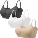 Coobie Seamless Scoopneck Bra (X-Large, Multicolor 3 Pack)