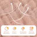 VitalCozy 8 Pcs Baby Muslin Hooded Bath Towels and Washcloths, Muslin Hooded Baby Towels Absorbent Blankets for Gift Newborn Infant Shower (Pink,White)