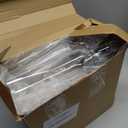 Maxcheck 12 Set 25 oz Christmas Coquito Bottles Plastic Wine Bottles Christmas Botellas Para Coquito with Caps Label Stickers 750ml Empty Brewing Container for Bar Party(Clear,Beautiful)