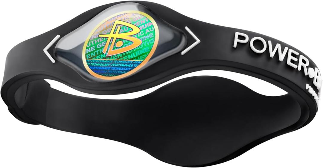 Power Balance The Original Genuine Performance Wristband, Silicone Rubber Wristbands Bracelets Sports Bracelet Wristband for Men Women, Power Bangles, Safe Waterproof Lightweight Durable (Large)