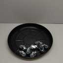 Planter Caddy with Wheels Extra Large Heavy Duty Metal Plant Stand with Wheels Plant Dolly for Garden Plant Pot Flowerpot Tray for Indoor Outdoor 18 Inches Black