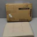 SONGMICS Mazie Collection - Small Folding Storage Ottoman, Foot Rest Stool, 12.2 x 16.1 x 12.2 Inches, 286 lb Load Capacity, for Living Room, Bedroom, Home Office, Dorm, Cream White ULSF102W01