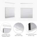 MYshade Top Down Bottom Up Cordless Cellular Shades - Blackout Blinds for Indoor Windows - Room Darkening - Easy to Install - 19" W x 36" H (White)