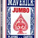 Maverick Jumbo Playing Cards 12 Pack, Large Print, Blue Deck, Bulk Playing Cards for Poker, Card Games, and Group Play