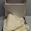 DECOLURE 100% Viscose Derived from Bamboo Sheets Full Size 6pcs - Ultra Soft & Luxuriously Cooling, 17" Deep Pocket, Double Stitching, Perfect for Hot Sleepers - Full Bed Sheets (Creme)