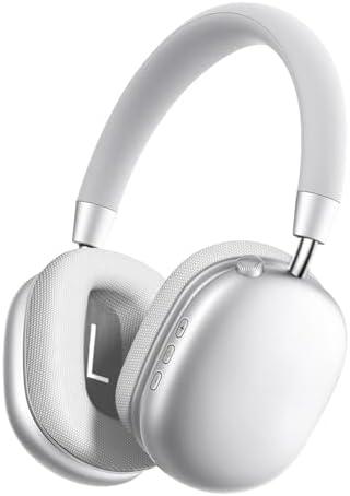 ZTOZ Wireless Headphones Over-Ear Bluetooth Adjustable 42 Hours of Listening Time Volume Control, Fitting in Gaming/Running/Sports Headphones for iPhone/Android/Samsung -Silver