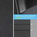 Dulepax RV Awning Fabric Replacement(15'2" Fabric) Upgrade 18.5oz Heavy Duty Vinyl RV Replacement Awning, Universal RV Canopy Replacement for All Trailer Motorhome Awning Brands Black