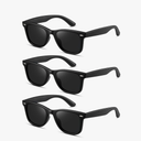 MASDUN Retro Polarized Sunglasses for Women Men Classic Mirror Lens Trendy Sun Glasses, (3 Pack)