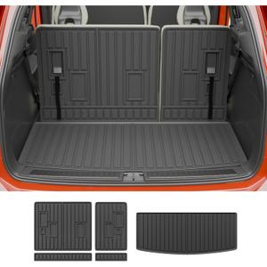 Rongtaod Cargo Mat Compatible with 2022-2025 Chevrolet Tahoe GMC Yukon Trunk Mat Trunk Liner Cargo Liner All Weather Back Seat Cover Protector 2024 Chevy Tahoe Accessories (Backrest Mats+Trunk Mat)