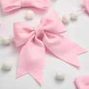 2-Pack 8ft Pink Bow Felt Garland, Coquette Room Decor, Pre-Strung Soft Banner for Baby Shower, Girls Birthday Party, Nursery Wall Decoration, Shabby Chic Wedding & Bridal Shower Bunting