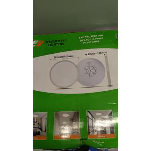 15.8 Inch LED Flush Mount Ceiling Light, 32W, 3480LM, 3000K/4000K/6000K CCT Selectable, Round Flat Panel Light Fits for Hallway, Kitchen, Bedroom, Laundry Room (White)