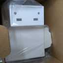 Joydeco No Drill Zebra Blinds for Windows, Cordless Day & Night Dual Sheer Roller Shades, Easy Installation, Free-Stop Lift System, Light Filtering Privacy Blinds for Home(White,30" W x 75" H)