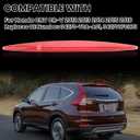 3rd Third Brake Light for Honda CRV CR-V 2012 2013 2014 2015 2016 LED High Mount Stop Light Brake Lights 3rd Stop Lamp (Red Shell)