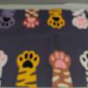 Cute Cat Paw Print Dog Food Mat for Floors,Absorbent Pet Food and Water Bowl Mats,Non-Slip Pet Feeding Mat,Pet Supplies 16" x 24",Cute Cat Paw Print