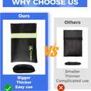 10 x 4 Pack Outdoor Faucet Covers for Winter Freeze Protection Hose Bib Covers for Winter, Water Spigot Cover Winter Insulated 8.3" x 5.9" Pipe Wrap Insulation Cover Socks Outside Faucet Freeze Protector (Black)