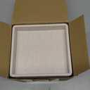 Tissue Box Cover, PU Leather Square Tissue Box Holder with Storage Tray for Bathroom Vanity Countertop Night Stands Bedroom Office Desk, Stylish Tissue Holder Decorative Organizer (Linen)