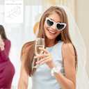 10 x 8pcs Bridesmaid Proposal Gifts 4.1 Inch Square Set of 8 Bachelorette Hair Claw Clips ideas Bridal Shower Gift for Wedding Party Favors (6pcs Small Dusty Blue)