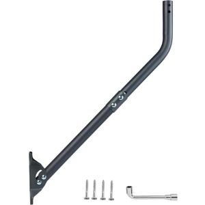 CEKAY Universal Antenna Mounting Pole 1.5" Dia x 35" L, Heavy Duty J Mount for Starlink, Weather Station & All Types of Antennas, Adjustable Pivot Lock Bracket for Wall, Eave & Roof