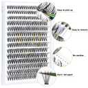3 x B&Q Individual Lashes 280 Clusters False Eyelash 30D 40D 50D Lash Clusters Extensions DIY Eyelash Extensions at Home (30D-0.07C,10-18MIX)