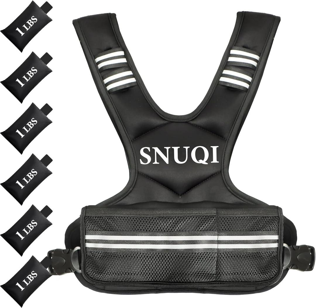 Adjustable Weighted Vest for Men and Women 4-10lbs/9-18lbs/20-32lbs Weighted Vest with 6 Ironsand Weights for Home Workouts Adjustable Body Weight Vest Exercise Set for Cardio and Strength Training (black)