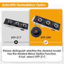 599-294 Heater A/C Control Switch,Front Climate Control Module Compatible with 2008-2021 Chevrolet Express 1500 2500 3500, 2009-2023 Express Cargo Express Pasajeros,2008-2021 GMC Savana, OE # 599-294