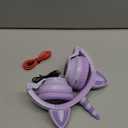 Unicorn Kids' Bluetooth Headphones,Foldable Wireless Headphones for Children with Cable and Microphone Earphones Volume Control,Unicorn-Inspired Gift Design for Birthday Gift & Christmas (purple)