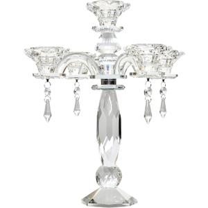 Amlong Crystal 5-Arm Crystal Candelabra 11"L x 10"W x 12"H