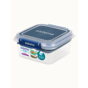 Sistema TO GO Stax Leakproof Food Storage Containers | 1.15 L | Airtight & Stackable Meal Prep Containers with Lids | Lunch Boxes | BPA-Free | 1 Count