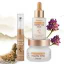 Youth 1700 Essential Trio Set, Vietnamese Ginseng Anti-Aging Skin Care Kit with Serum, Eye Cream & Moisturizer for Wrinkle Care & Firm, Radiant Skin, For All Skin Types, EXP 2027/05/28