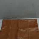 Faux Leather Lumbar Decorative Throw Pillow Cover 12x20 Cognac Brown Modern Farmhouse Boho Small Accent Rustic Home Decor Rectangle Cushion Cases for Couch Bed Sofa Living Room