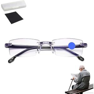 Hooporia Anti-Blue vision glasses as seen on tv for men, Anti-Blue Light Presbyopia Glasses, Auto Zoom, Smart Look Far and Near (NORMAL)