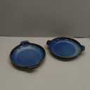 Ceramics Au Gratin baking Dishes Set of 2, Baking Tray Bake ware, 10.5 oz Ramekins, for Pie Pan, Appetizer, Tart, Dessert, Quiche, Oven Small dish, individual dishes, Round 9 Inch