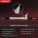 PHOBOOS Hydraulic Power Steering Rack and Pinion Assembly without sensor, Compatible with Mercedes-Benz GL320 GL350, GL450, GL550, ML320, ML350, ML450, ML500, 2007-2009, New Unit, Ref. 26-4022