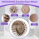 W10349492 WPW10349492 697772 Dryer Blower Wheel Fit for Whirlpool/Maytag/Kenmore/Amana Durable Dryer Wheel Replaces WP697772 687613 PS384381 W10211915 W10874014 AH3489898 1878271 AP6010627 PS11743811
