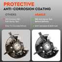 Front Left Driver Side Steering Knuckle & Wheel Bearing Hub Assembly for Honda Civic 2012 1.5L 1.8L L4, Not for SI model, LK097, 51216-TR3-Y00, 51216-TR0-A00