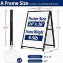 A-Frame Sidewalk Sign, Double-Sided, 24" x 36"